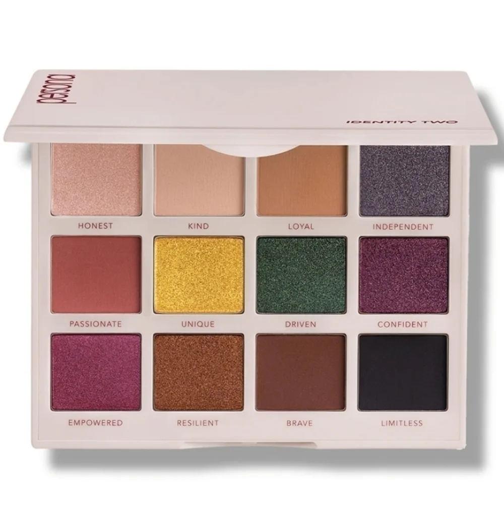PERSONA COSMETICS IDENTITY TWO EYESHADOW PALETTE.